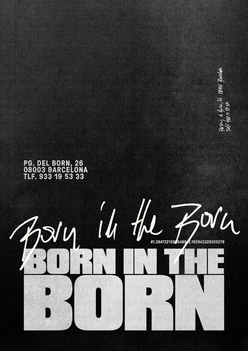 HOT Frankfurt poster — Born in the Born, Passeig del Born 26