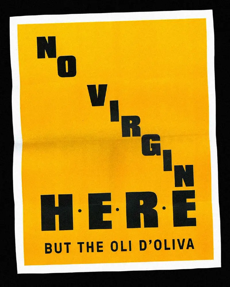 HOT Frankfurt poster — No virgin here, but the oli d'oliva